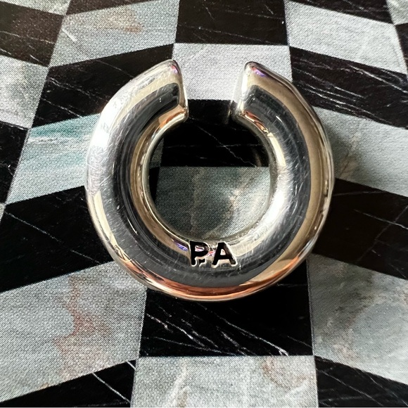 PHILLPPE AUDIBERT Paris Chunky Sterling Silver Ear Cuff - Picture 3 of 4